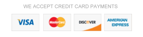 We Accept Credit Card Payments